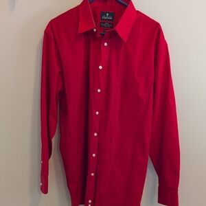 Stafford Men's Red Dress Shirt